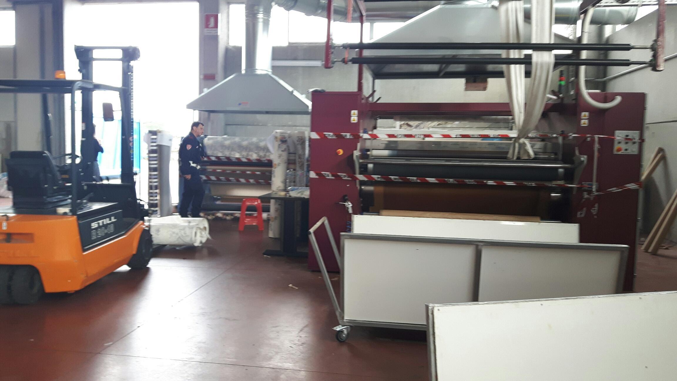 I macchinari per stamperia sequestrati