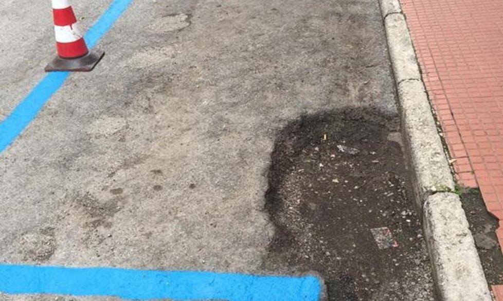 Segnaletica per la sosta con buca
