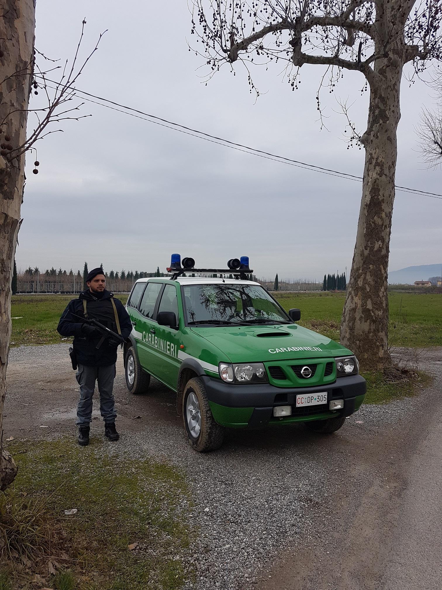 Un intervento dei carabinieri forestali