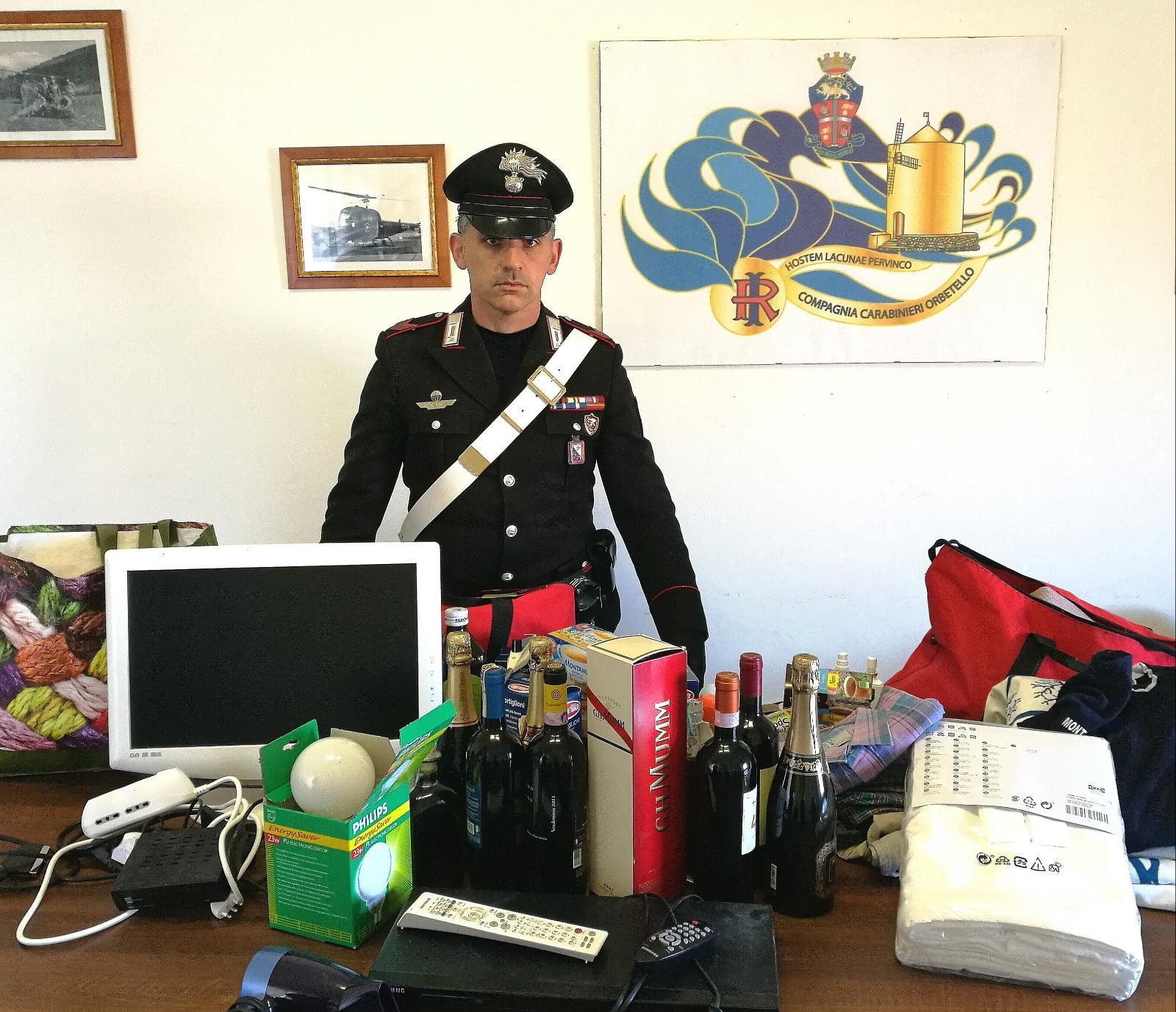 La refurtiva trovata dai carabinieri