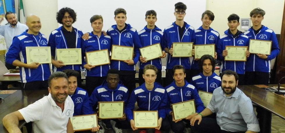 L’under 18 premiata in Comune Oggi i grandi all’ultimo atto 