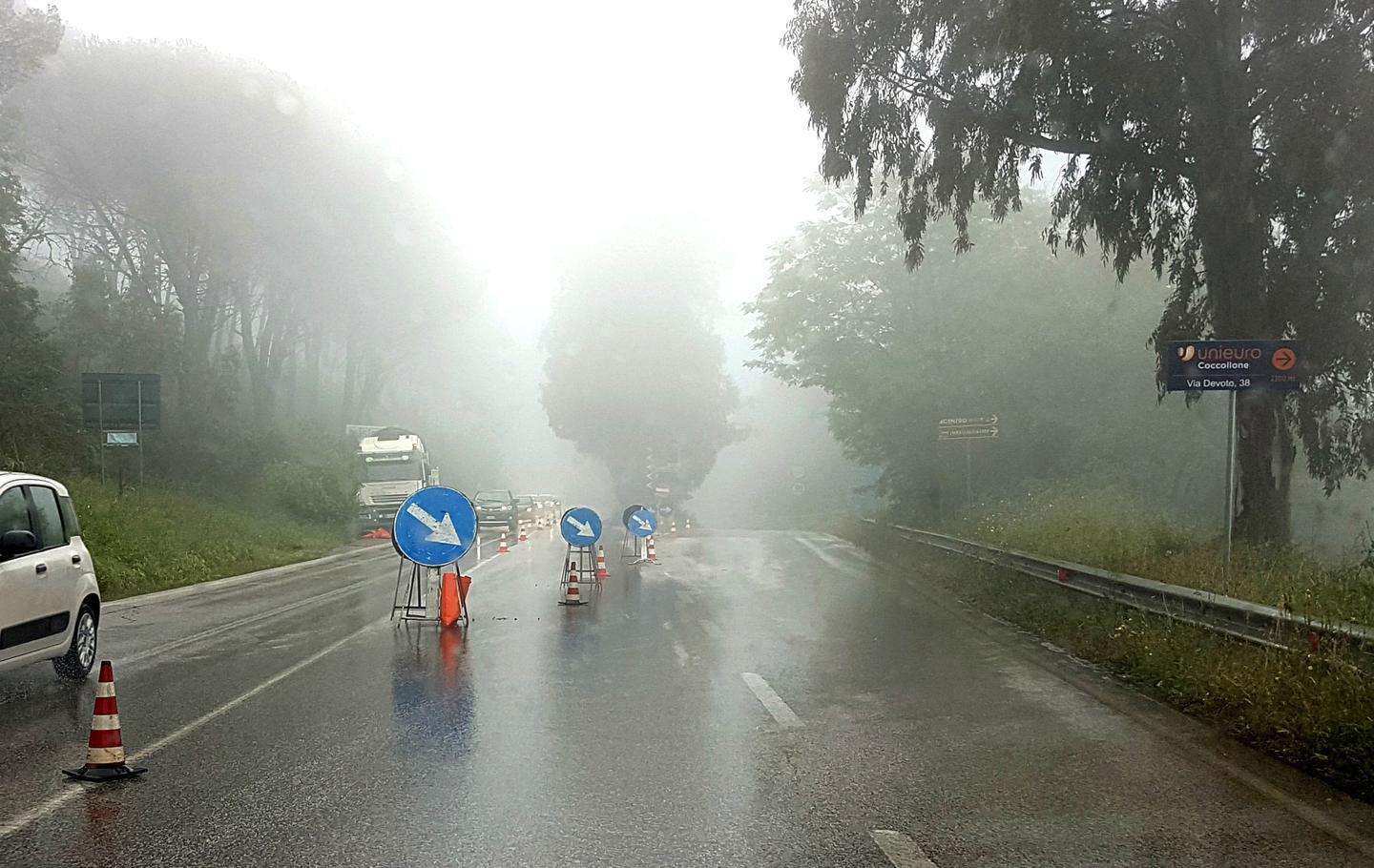 Lavori nello svincolo Anas, traffico a rilento 