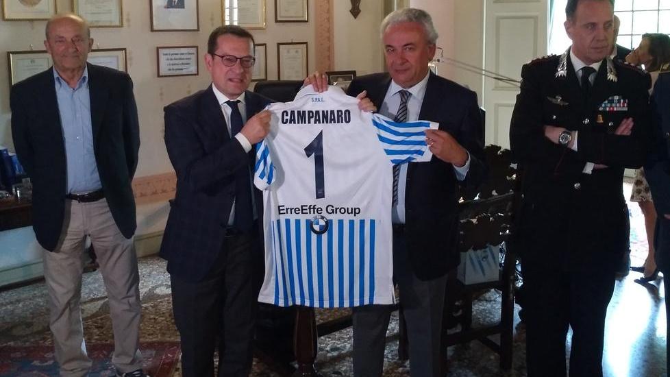 Biancazzurri ricevuti dal prefetto