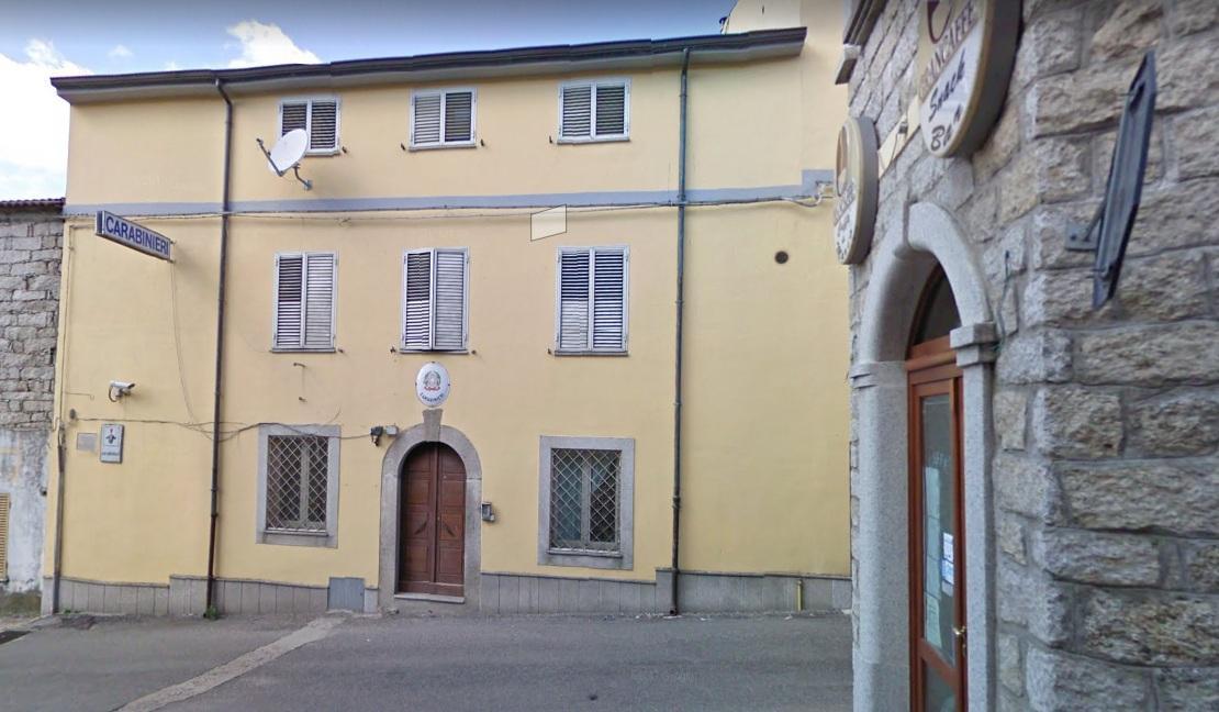 La stazione dei carabinieri di Buddusò