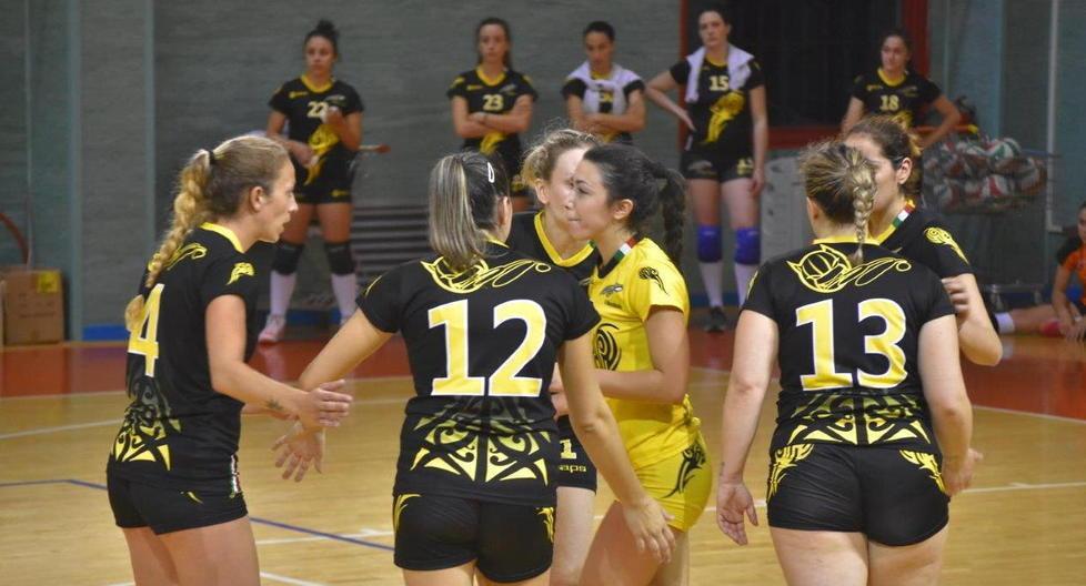 Le ragazze del Discobolo durante una partita