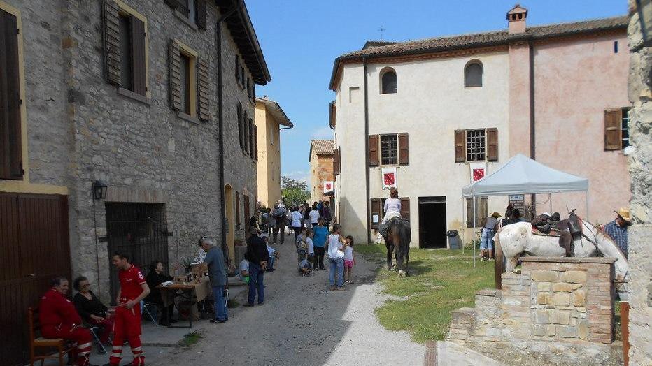 Vestito di rose il borgo antico di Castello Querciola