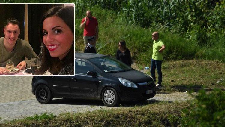 La coppia e l'auto in cui sono stati trovati i cadaveri