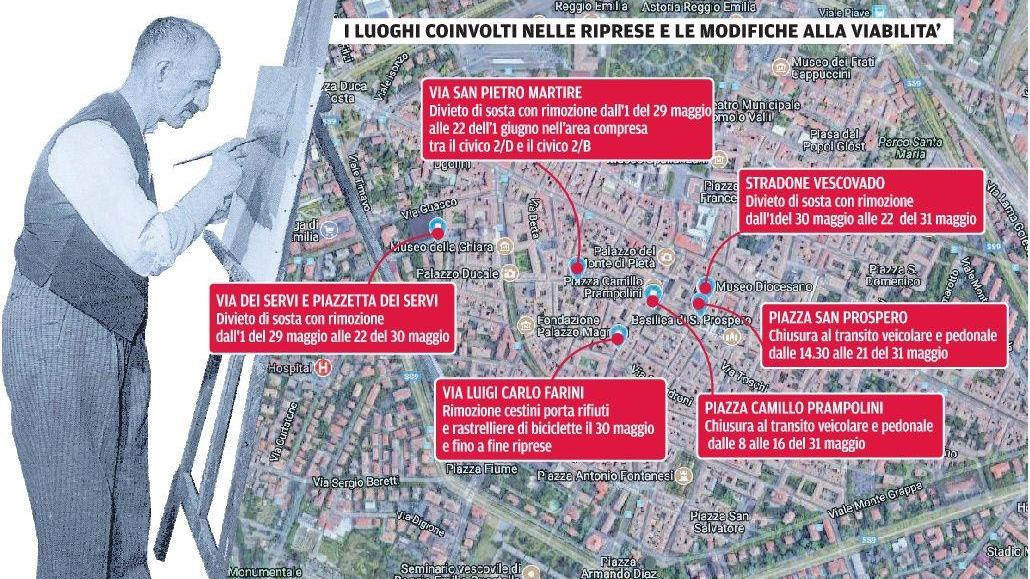 Reggio Emilia, arriva in centro il set del film su Antonio Ligabue