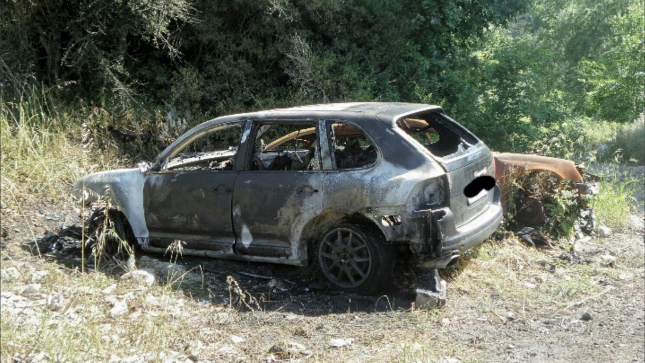 La Porsche Cayenne incendiata