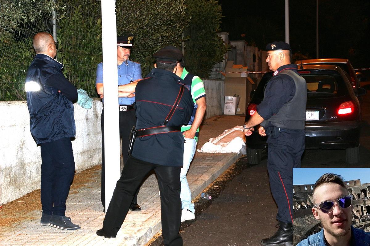 Il luogo del delitto e, nel riquadro, la vittima Nico Della Morte (foto nuvoli)