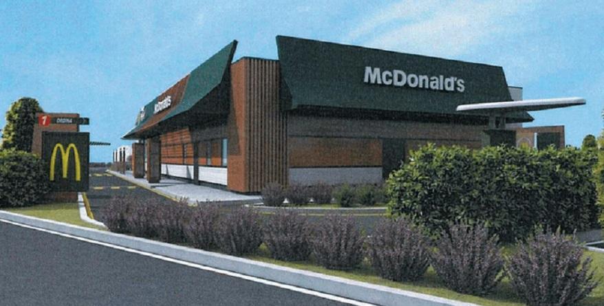 Il rendering del ristorante McDonald's