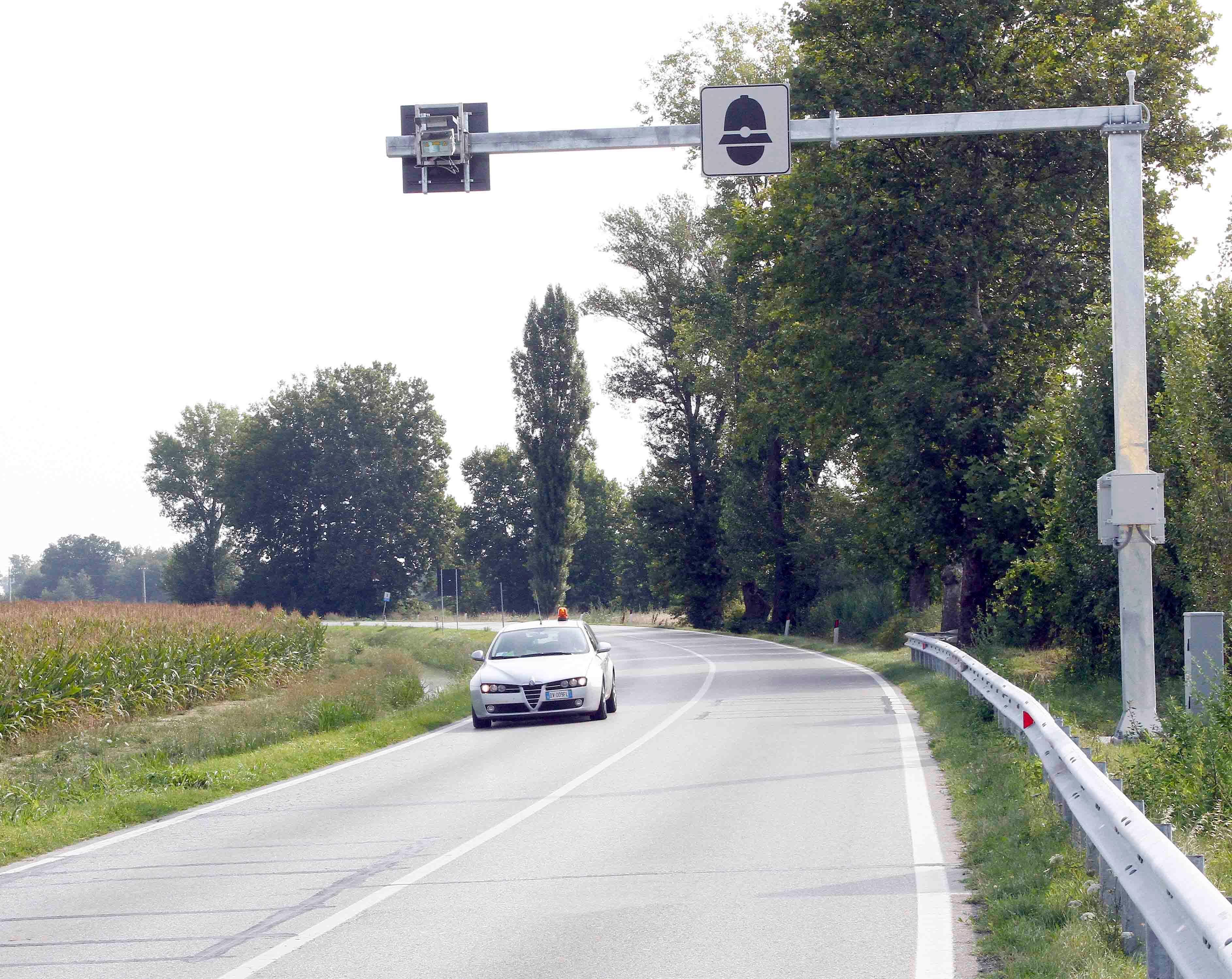 Il velox a Corlo sulla via Copparo (foto archivio)