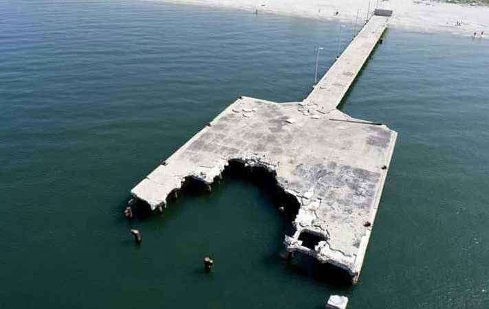 Il pontile di Torregrande, foto ingegner Palmerio Ruocco