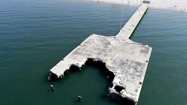 Il pontile di Torregrande, foto ingegner Palmerio Ruocco