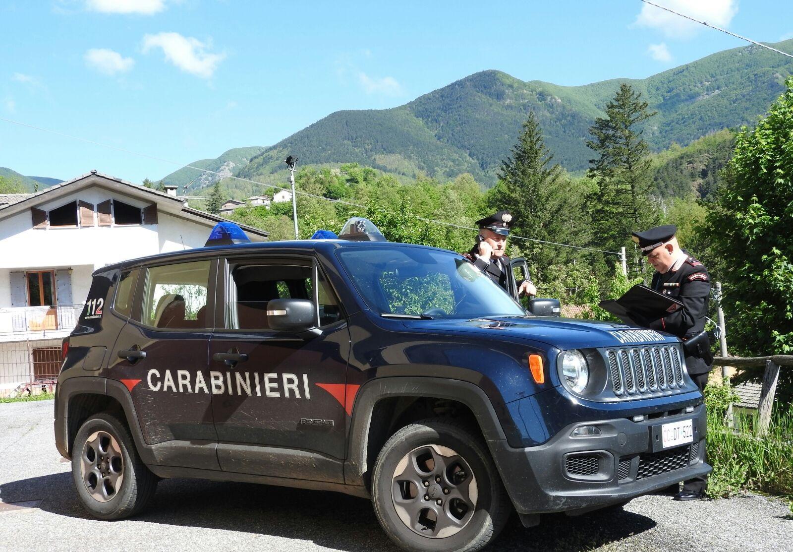 I carabinieri intervenuti a Filattiera