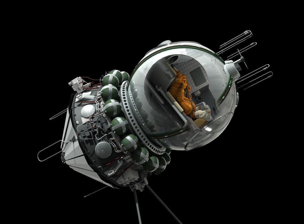 Il modellino della capsula spaziale Vostok