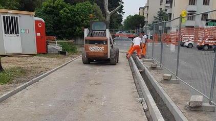Pista ciclabile, cantieri in centro