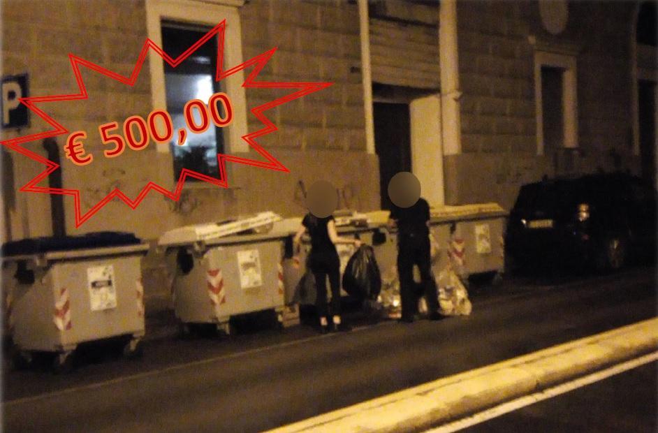 Raccolta differenziata, multe a raffica a Sassari