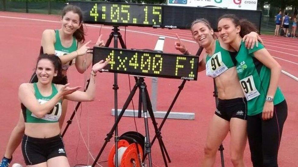 L’Atletica Impresa Po domina la staffetta femminile 4 x 400