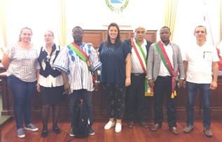 Delegazione del Burkina in municipio