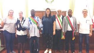 Delegazione del Burkina in municipio