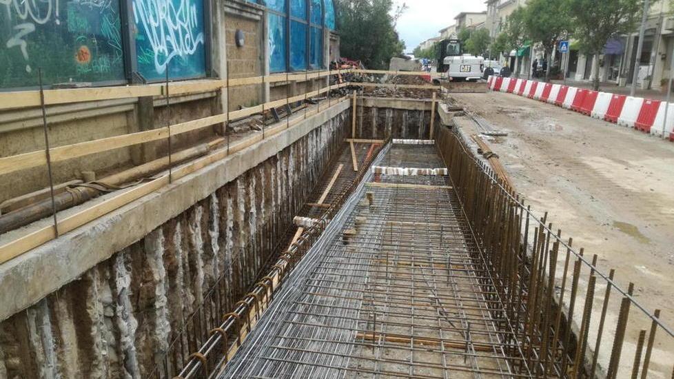 Nuovo sottopasso terminato lo scavo per la rampa