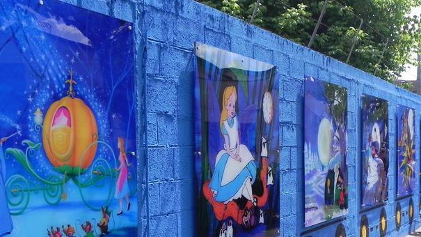 Inaugurato un murale opera del Gruppo pittori dell’Ute