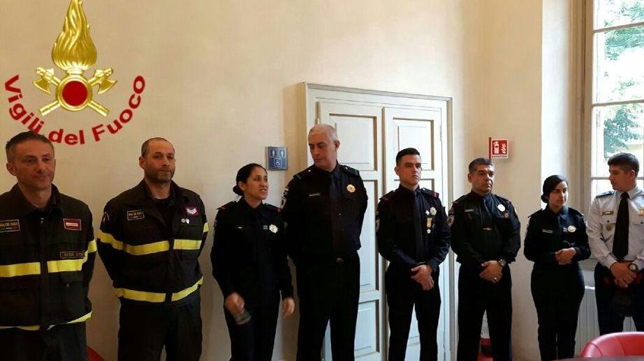 Bomberos paraguayani a lezione dai pompieri reggiani