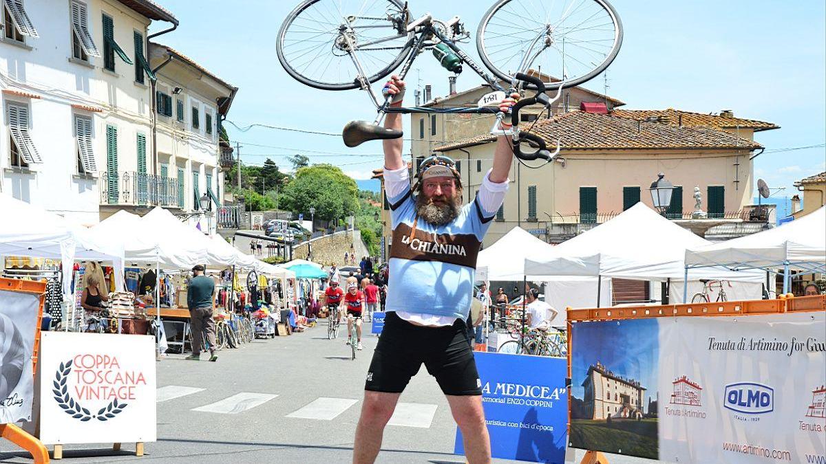 Uno dei partecipanti alla corsa La Medicea (foto Piero Giacomelli)