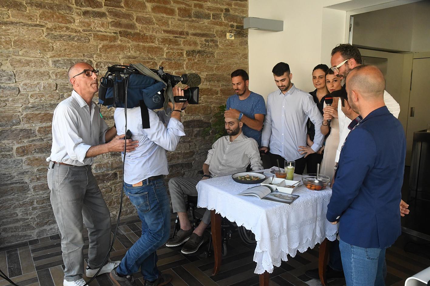 Paolo Palumbo durante la trasmissione