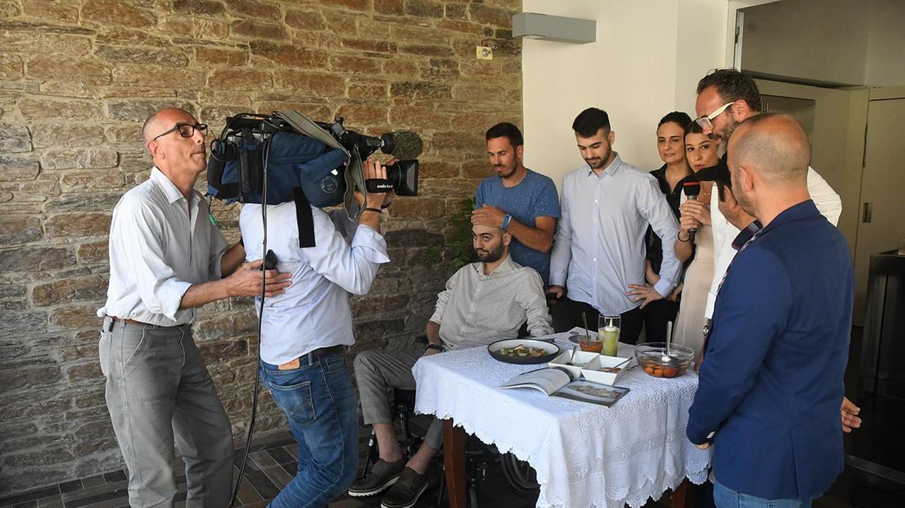 Paolo Palumbo durante la trasmissione