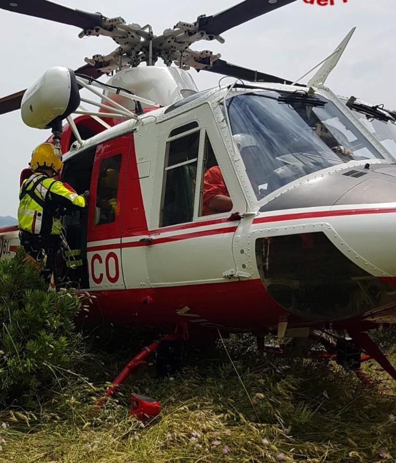 Cade e si frattura, soccorso con l'elicottero il sindaco di Villanova 
