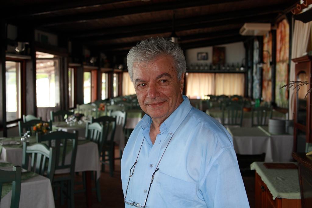 Tonino Demartis patron del ristorante La Speranza
