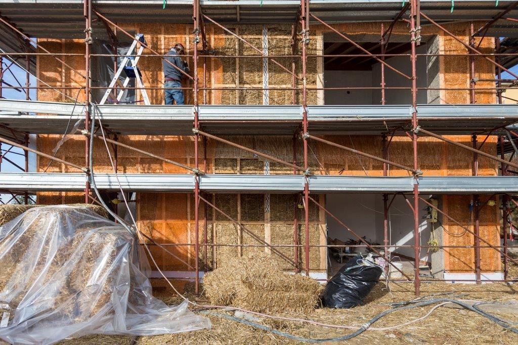 I lavori di costruzione dell’abitazione