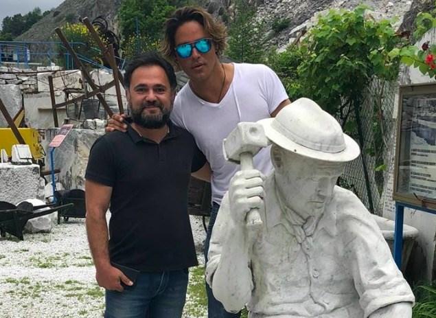 Gabriel Garko regista, sopralluogo in cava per il suo film