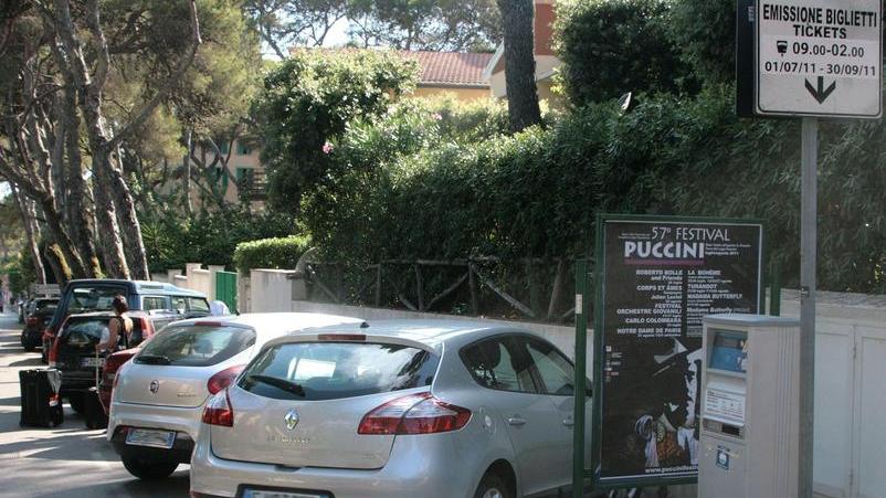 Un parcometro su via Martelli