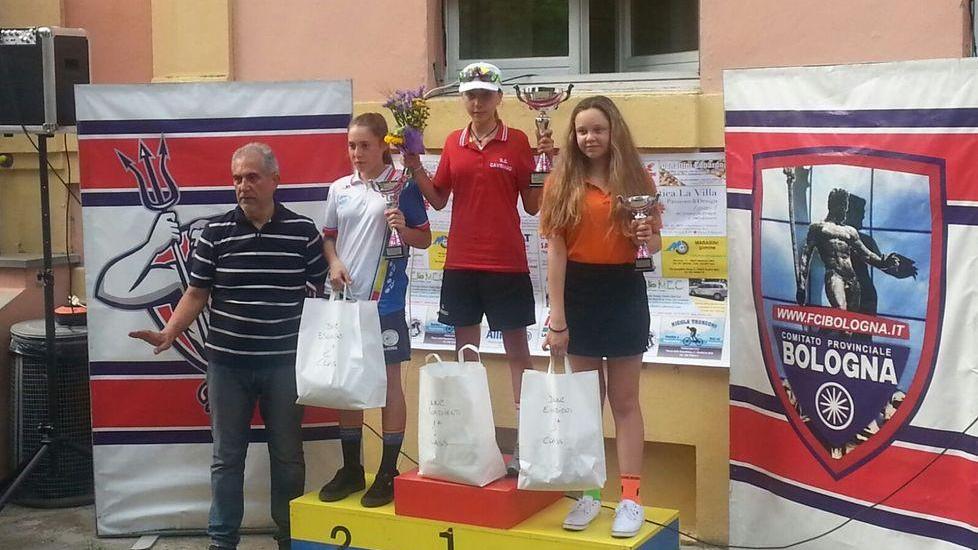 Vittoria Bigliardi sul gradino più alto al Memorial Mioli