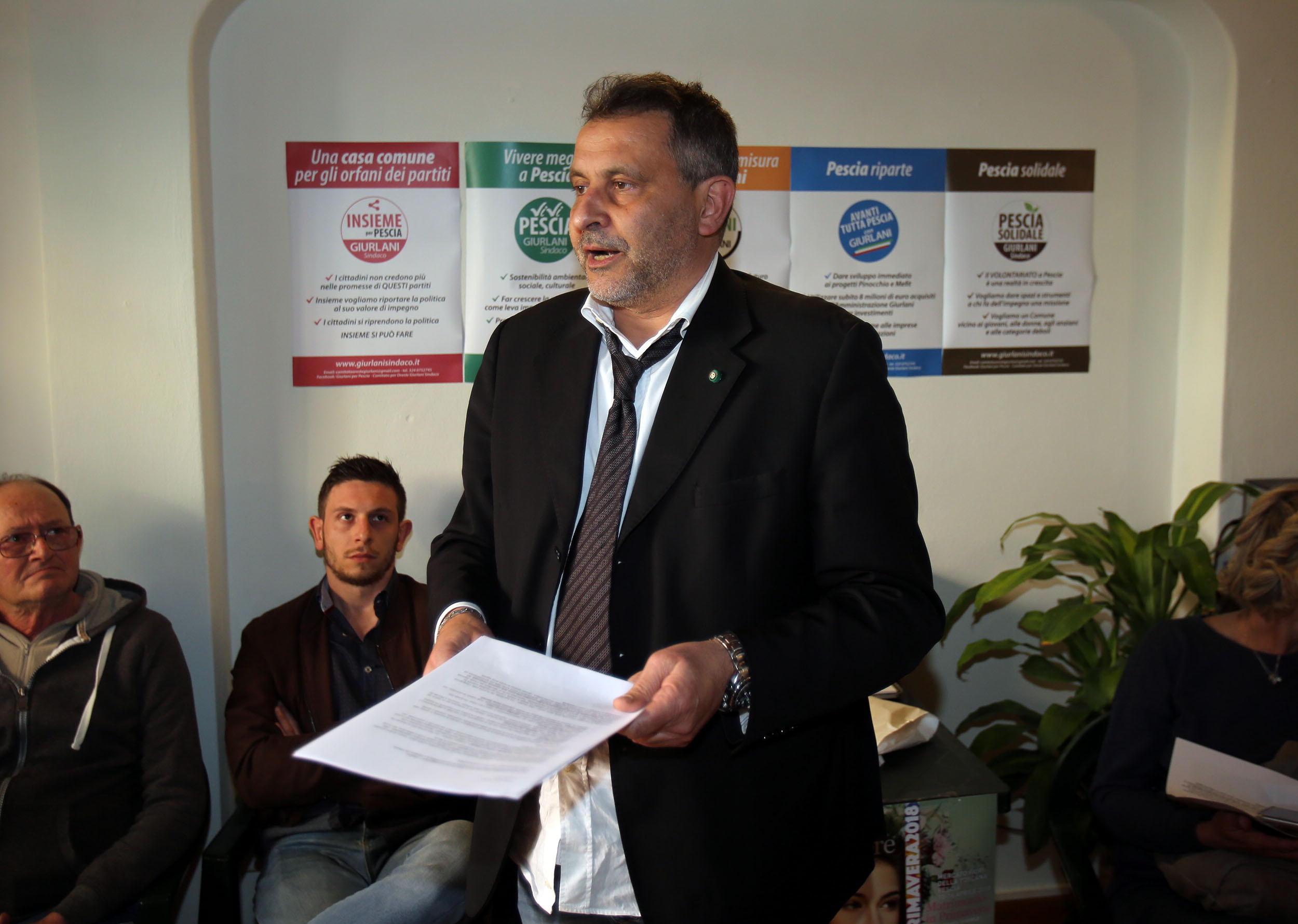 Rinviata l'udienza del Gup su richiesta di Giurlani