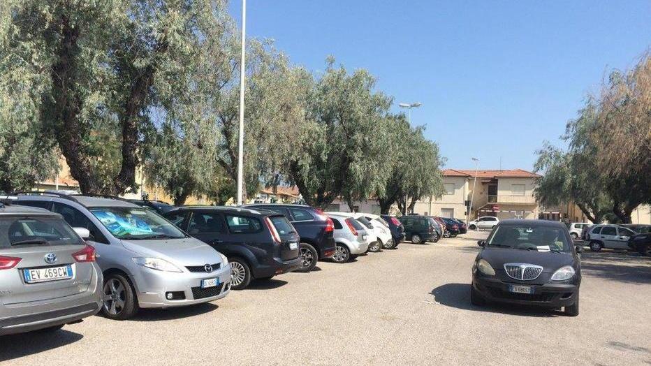 Il parcheggio dell'ex vivaio della forestale a Marina di Cecina