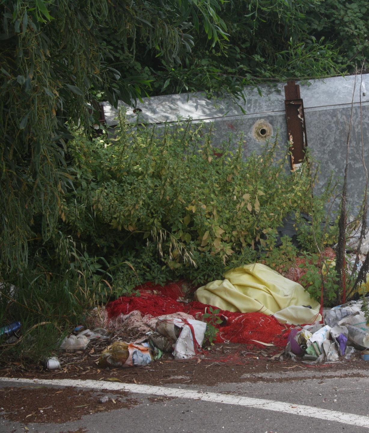 In via del Porto tante piccole discariche 