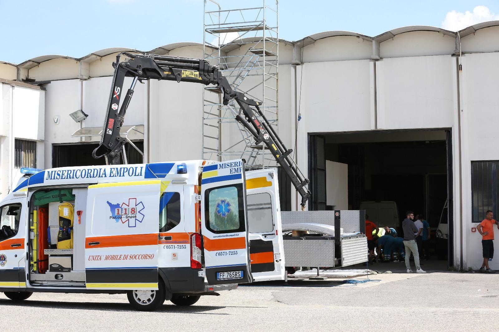 Il luogo dell'incidente (foto agenzia Carlo Sestini)