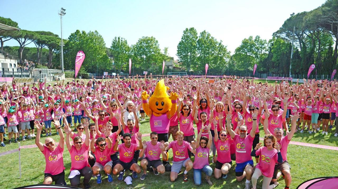Una bella foto dell'iniziativa "Go run for fun" (foto Falorni/Silvi)