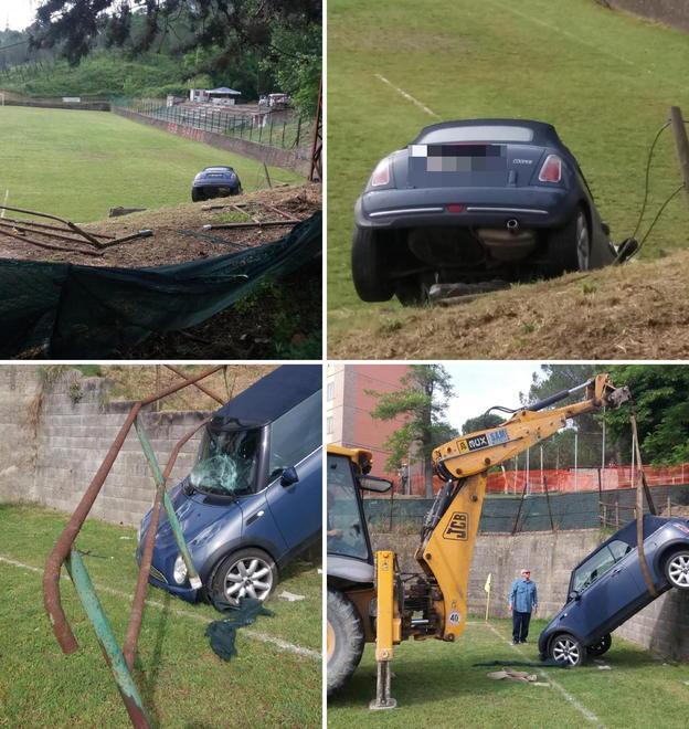 Si addormenta alla guida e con l’auto finisce nel campo di calcio