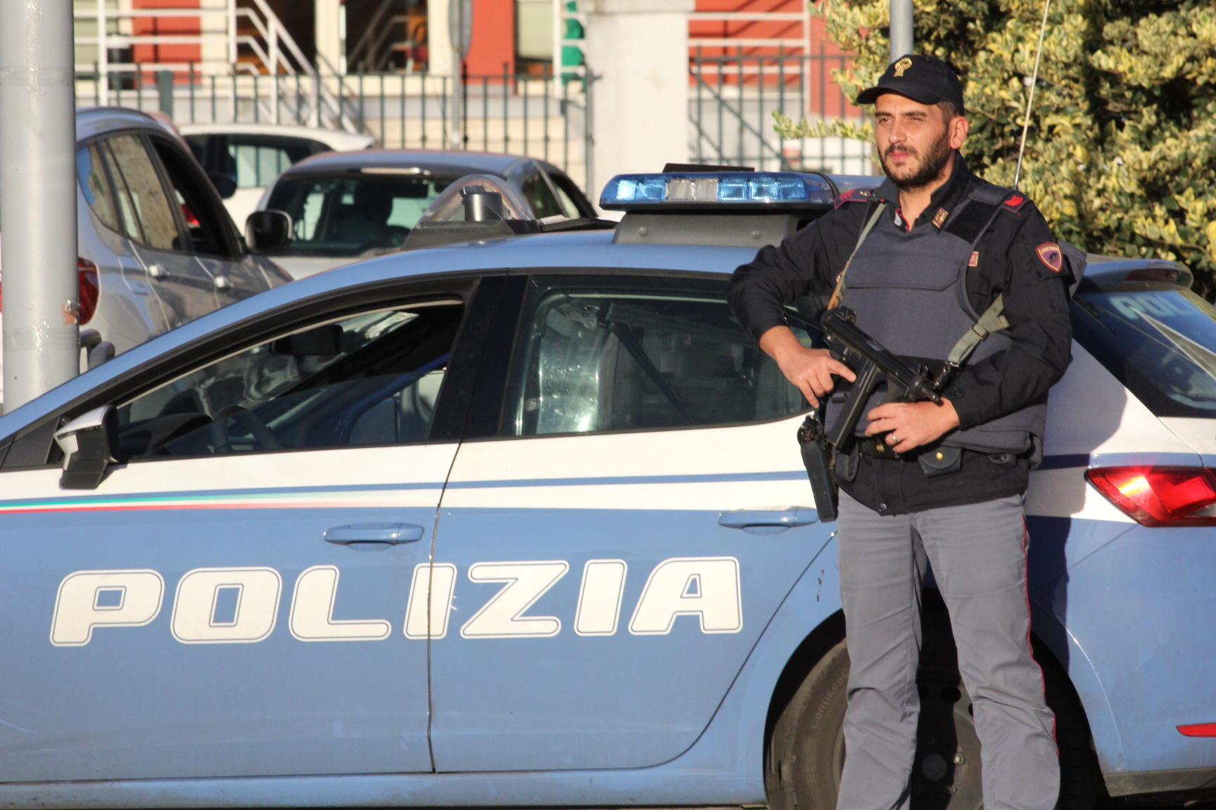 Una pattuglia di polizia