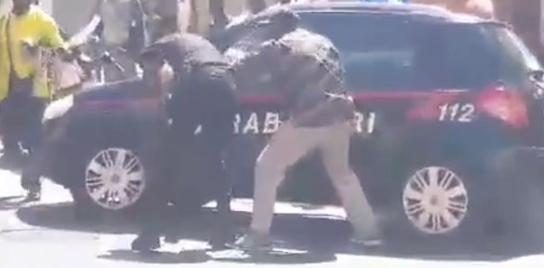 Pugno al carabiniere, denunciato 
