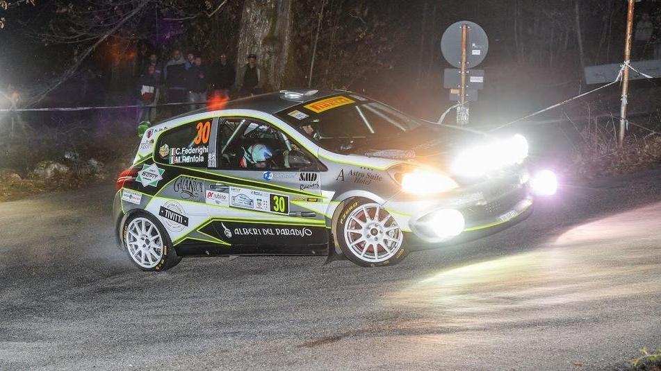 Corinne copilota al rally del Taro