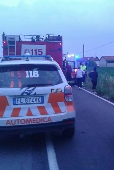 Frontale sfiorato, una ferita