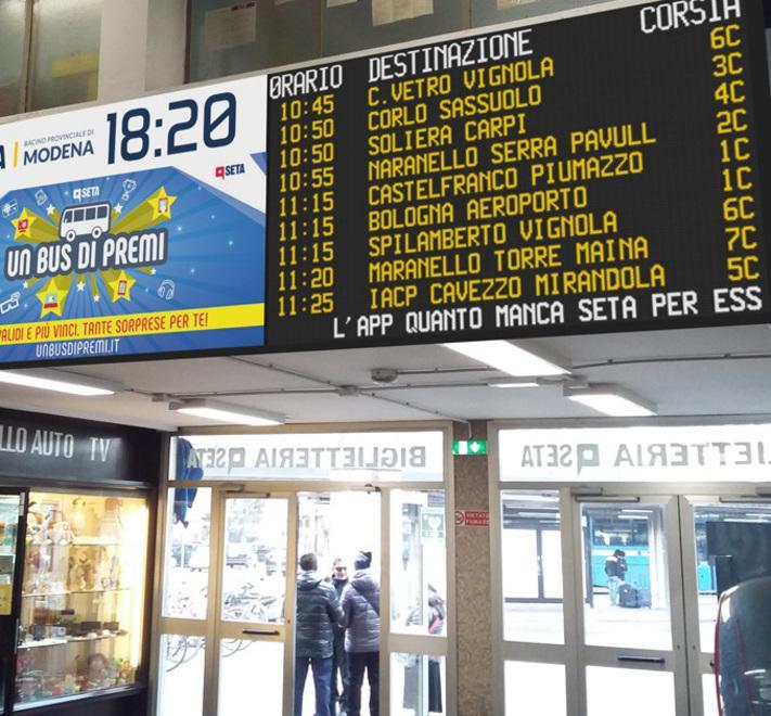 Terminal e depositi in attesa dei bus