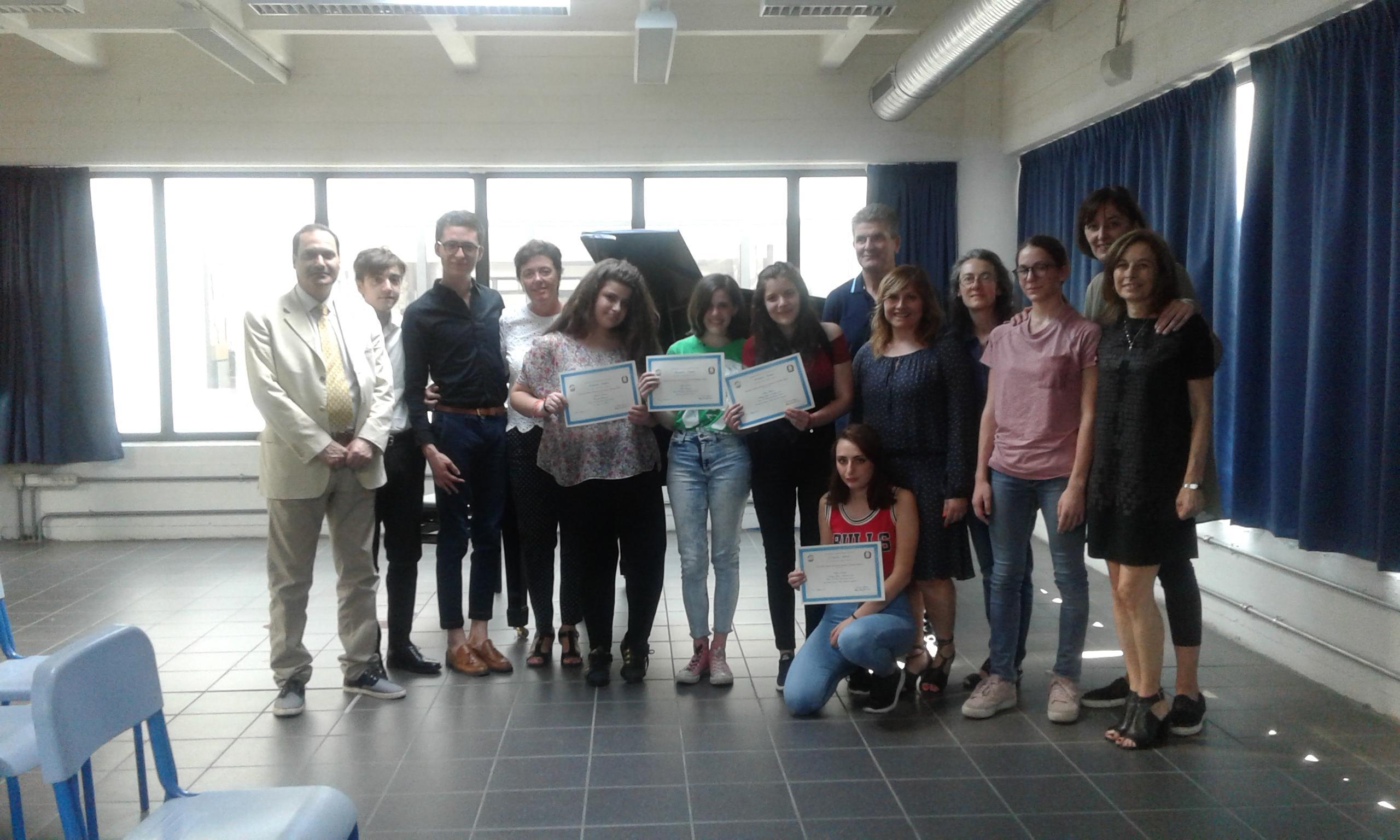 La premiazione al liceo Cicognini Rodari