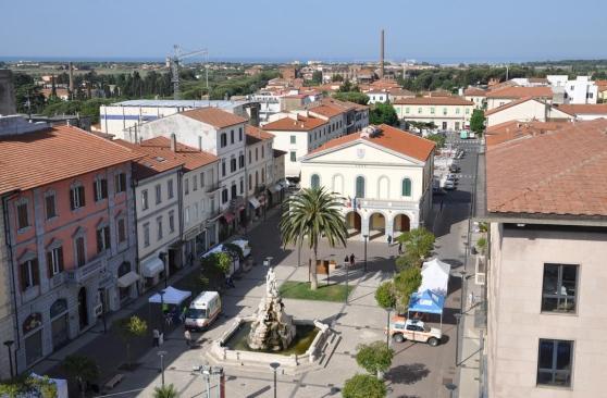 Piazza Guerrazzi dall'alto